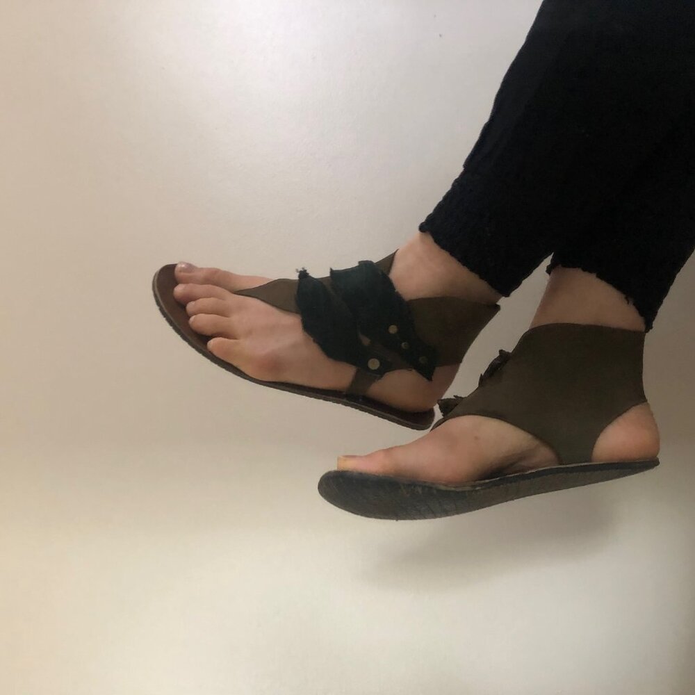 Woodland leather Handmade sandal (Size 8)